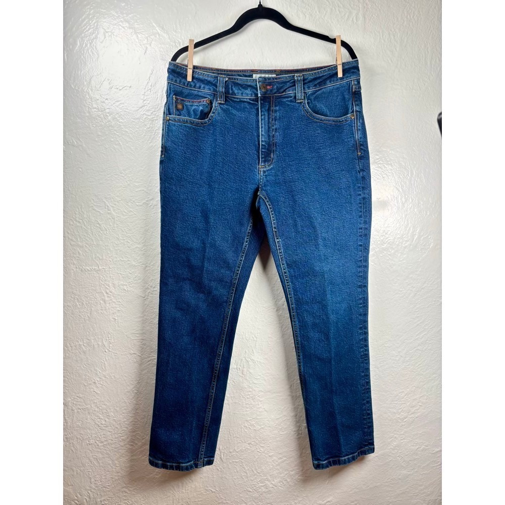 The Territory Ahead Mens Classic Fit Straight‎ Leg Blue Denim Jeans 34x30